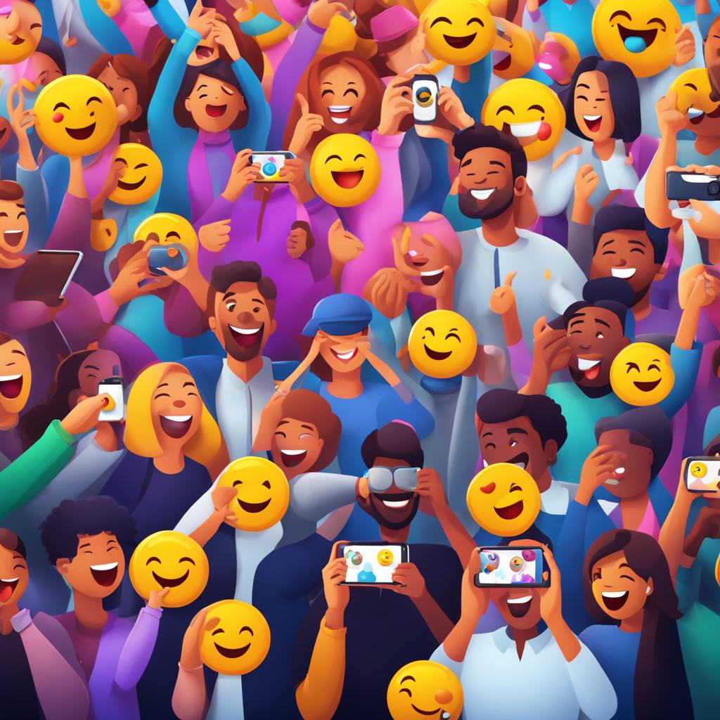 interaksi dengan emoji dalam video